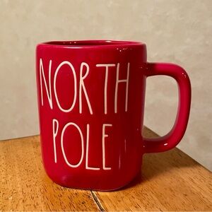 Rae Dunn NORTH POLE Red Ceramic Christmas Coffee Mug BRAND NEW!!